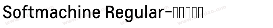 Softmachine Regular字体转换